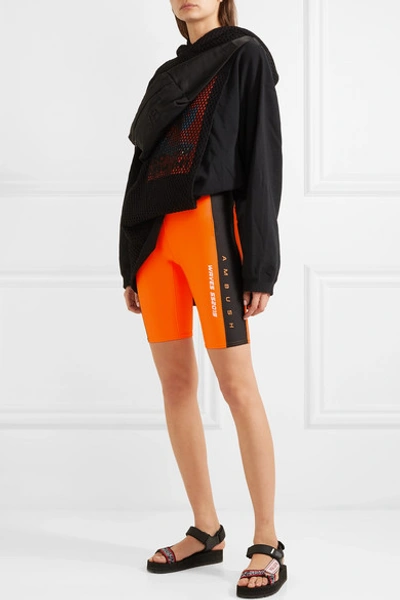 Shop Ambush Waves Satin-jersey Shorts In Orange