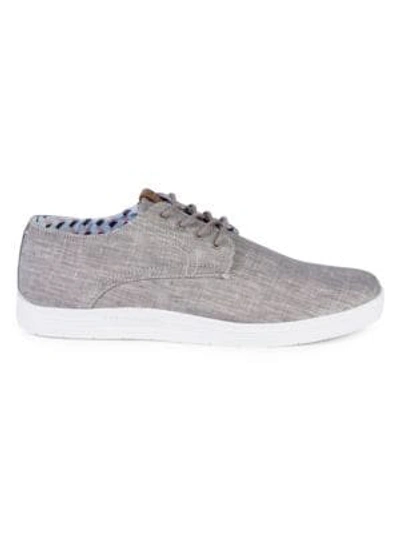 Shop Ben Sherman Preston Oxford Laced Sneakers In Grey