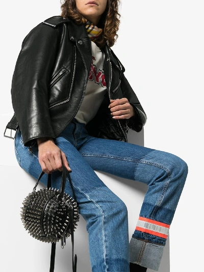 Shop Gucci Basketball Shaped Mini Shoulder Bag In Black