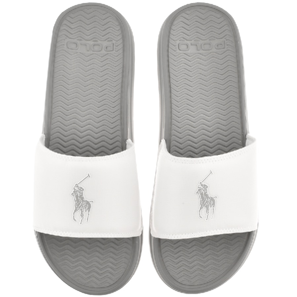 ralph lauren sliders grey