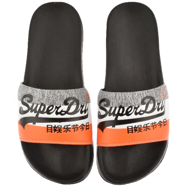 superdry premium crewe sliders with velcro fastening