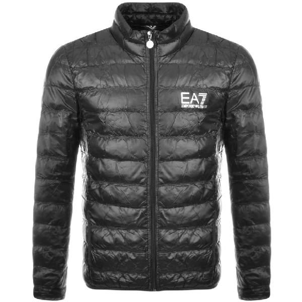 Ea7 Emporio Armani Quilted Jacket Grey | ModeSens