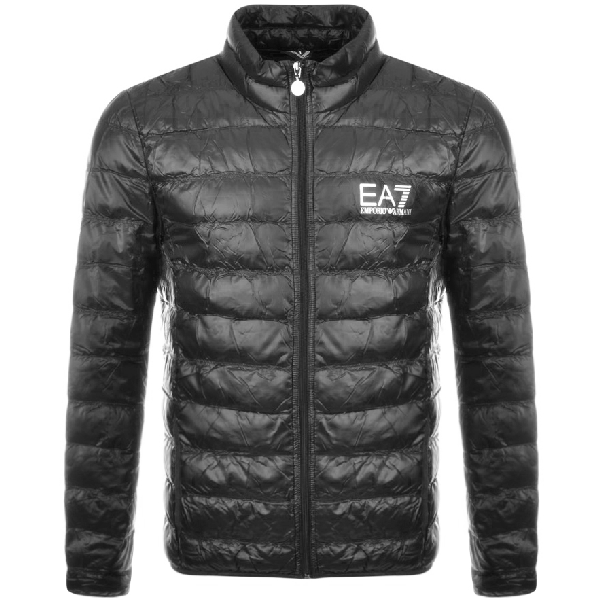 Ea7 Emporio Armani Quilted Jacket Grey ModeSens