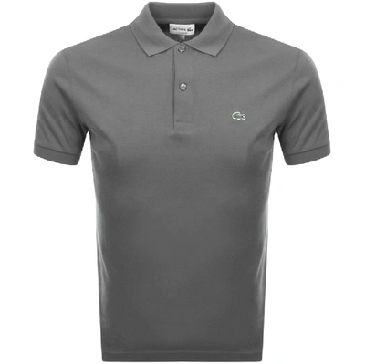 Shop Lacoste Polo T Shirt Grey