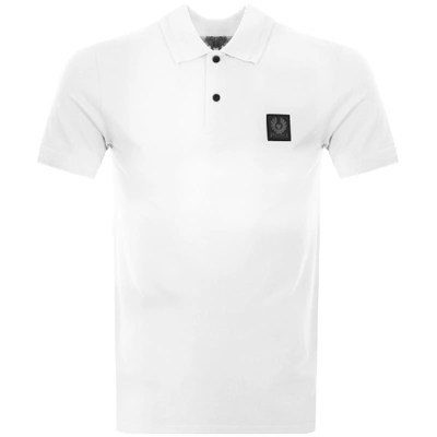 Shop Belstaff Stannett Polo T Shirt White