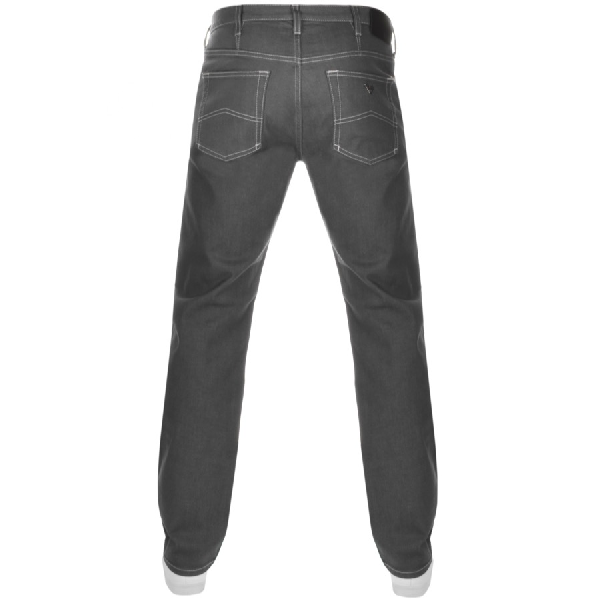 emporio armani j21 regular fit jeans grey