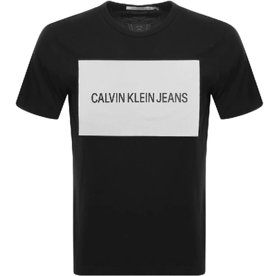 Calvin Klein Jeans Box Logo T Shirt Black | ModeSens