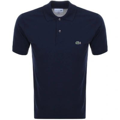 Shop Lacoste Short Sleeved Polo T Shirt Navy