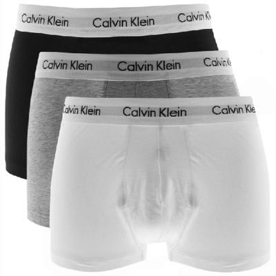 Shop Calvin Klein Underwear 3 Pack Boxer Shorts In Grey