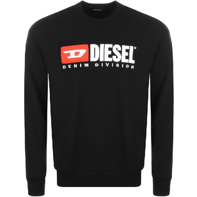 Shop Diesel Division Sweatshirt Black