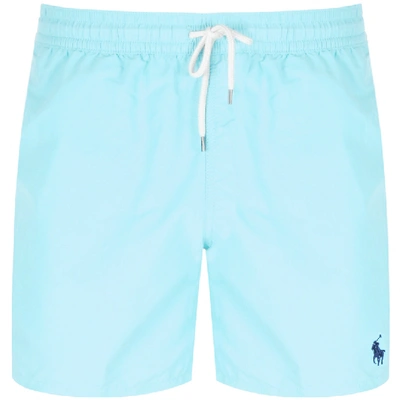 Shop Ralph Lauren Traveller Swim Shorts Blue