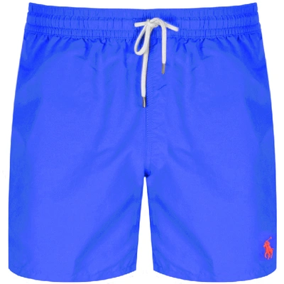 Shop Ralph Lauren Traveller Swim Shorts Blue