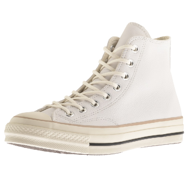 cream leather converse high tops