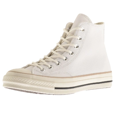 Converse Chuck 70 Hi Top Leather Trainers White | ModeSens