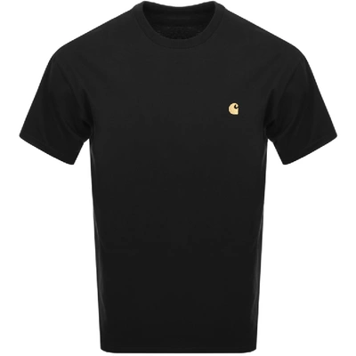 Shop Carhartt Chase Short Sleeved T Shirt Black
