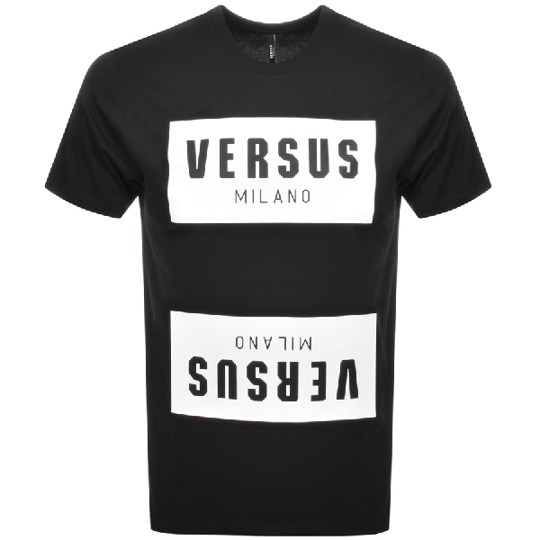 Versus Logo T Shirt Black | ModeSens