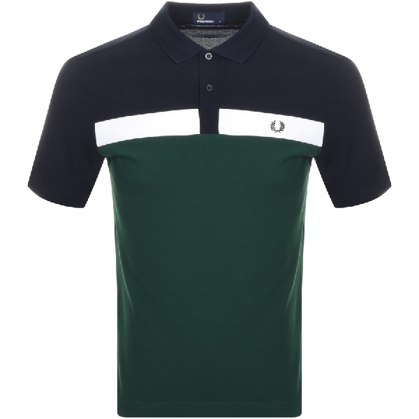 Fred Perry Color-block Pique Classic Fit Polo Shirt In Green | ModeSens