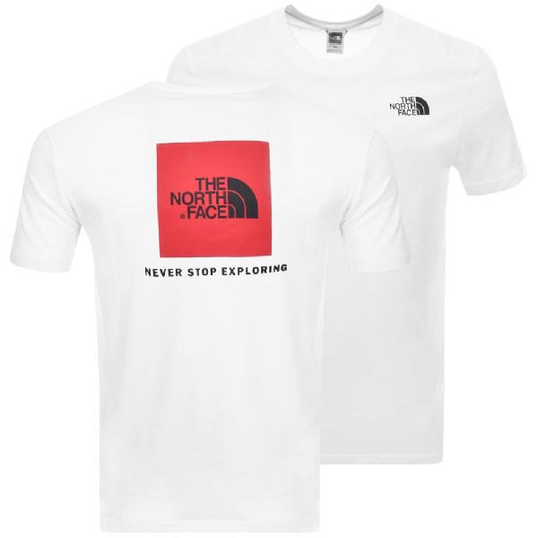 the north face red t shirt