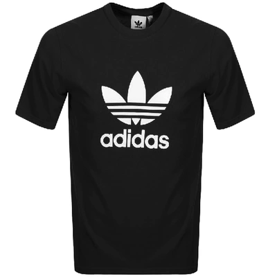 Shop Adidas Originals Trefoil T Shirt Black