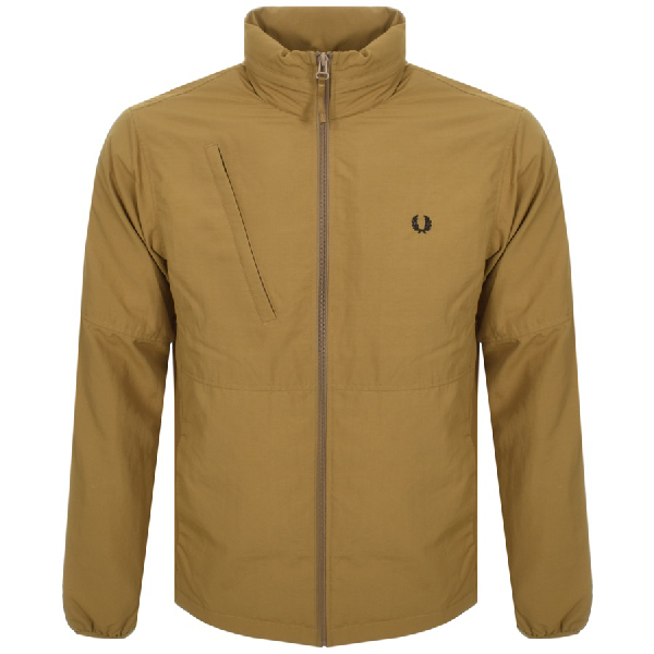 Fred Perry Full Zip Jacket Brown | ModeSens