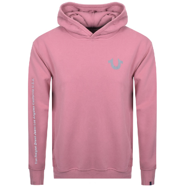 pink true religion hoodie