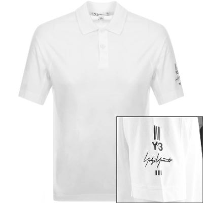 Y-3 Short Sleeved Polo T Shirt White | ModeSens