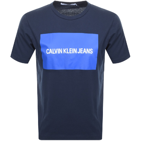 calvin klein navy blue t shirt