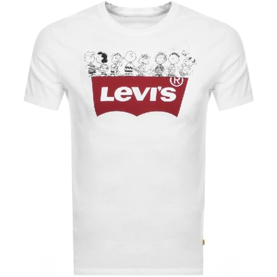 Levi's X Peanuts Snoopy Logo T Shirt White | ModeSens