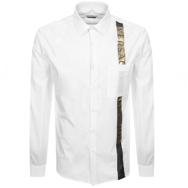versace white top