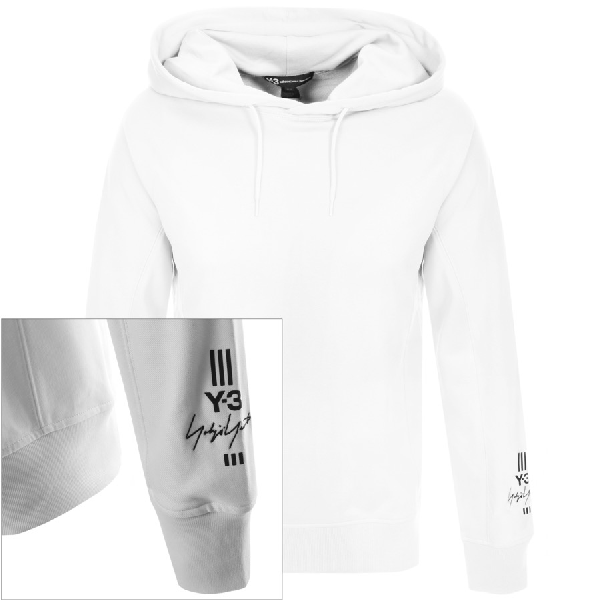 y3 white hoodie