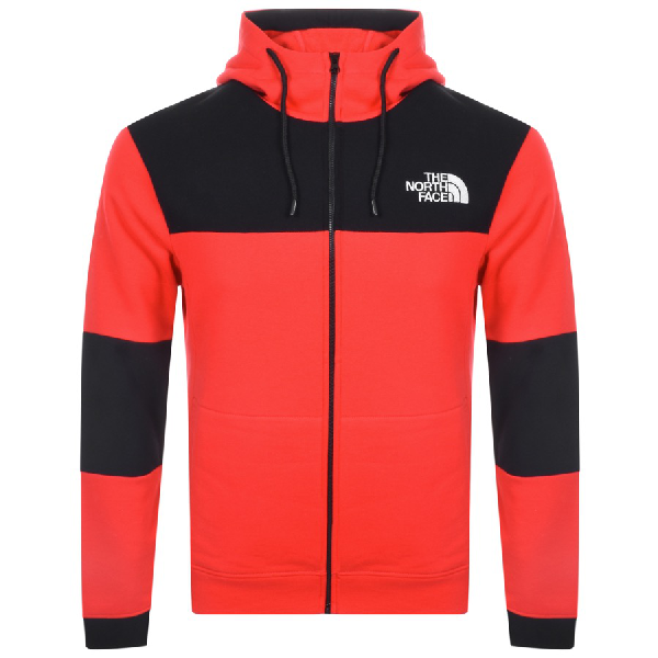 north face himalayan hoodie red
