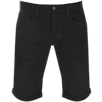 Shop G-star Raw 3301 Denim Shorts Black