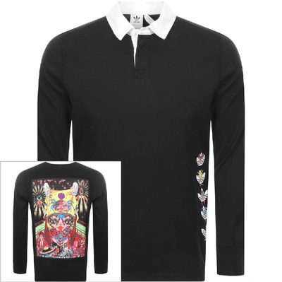 Adidas Originals X Tanaami Rugby Shirt Black | ModeSens