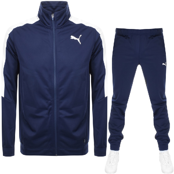 navy puma tracksuit