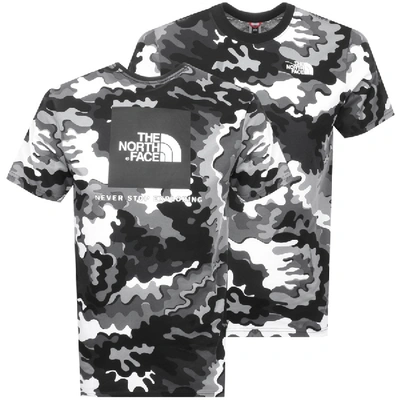 The North Face Camo Red Box T Shirt Black | ModeSens