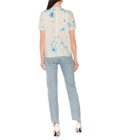 Shop Marni Floral Cotton T-shirt In White