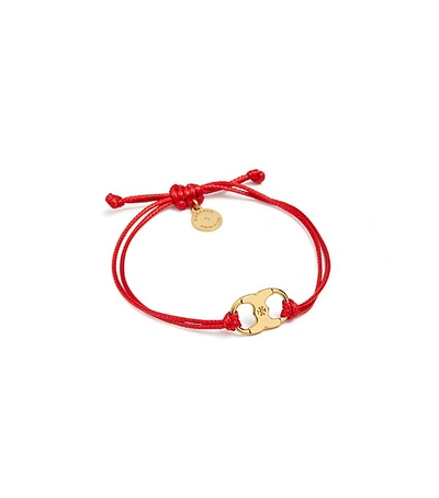 Tory Burch Embrace Ambition Bracelet In Red/tory Gold | ModeSens