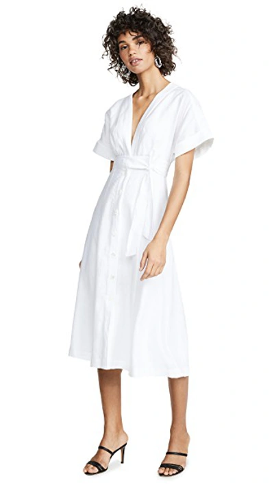 Shop Equipment Nauman Dress In Bright White