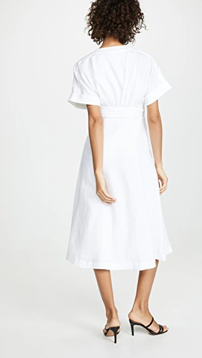 Shop Equipment Nauman Dress In Bright White