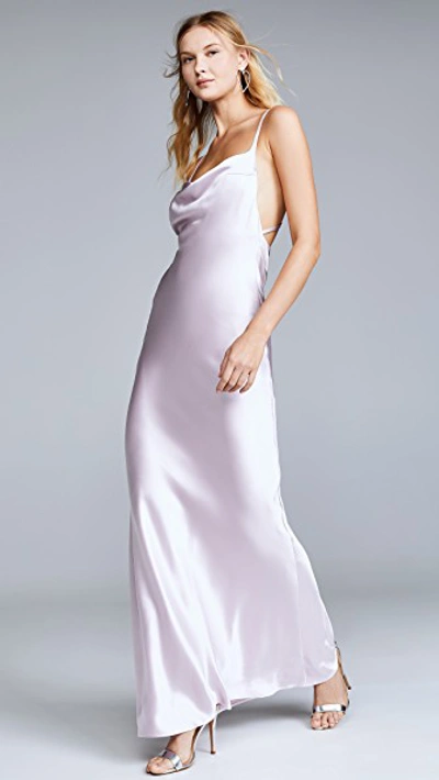 Shop Galvan Whiteley Dress In Lilac
