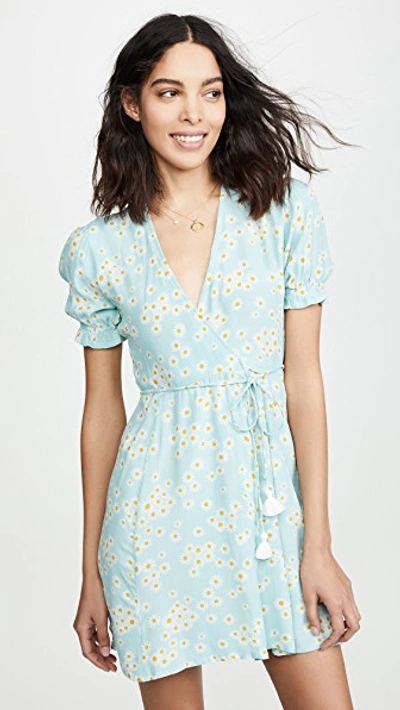Shop Faithfull The Brand Mira Wrap Dress In Zhoe Floral Print