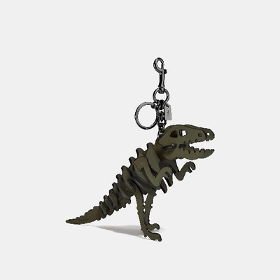 Shop Coach Medium Rexy Bag Charm In Rexy Red/dark Gunmetal