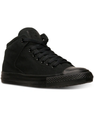 Shop Converse Men's Chuck Taylor High Street Ox Casual Sneakers From Finish Line In Black Mono