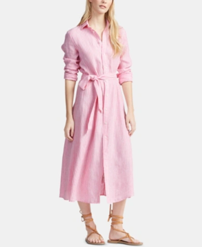 Ralph lauren cheap pink shirt dress