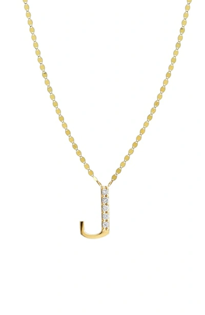 Shop Lana Jewelry Initial Pendant Necklace In Yellow Gold- J