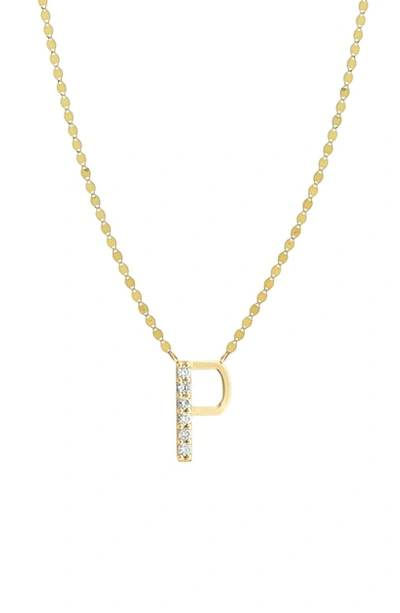 Shop Lana Jewelry Initial Pendant Necklace In Yellow Gold- P
