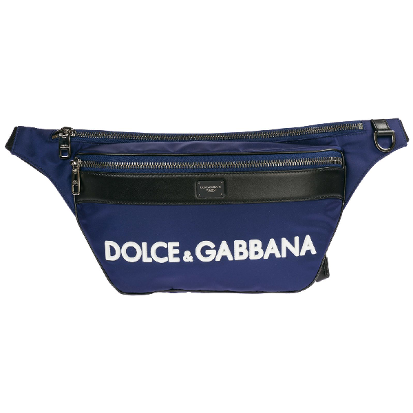 Dolce & Gabbana Street Bum Bag In Blu Scuro / Bianco | ModeSens