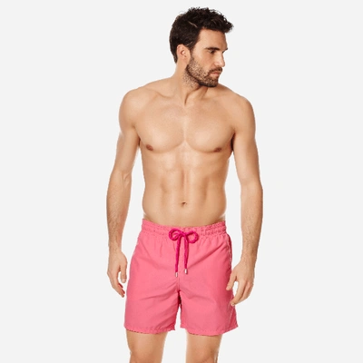 Shop Vilebrequin Men Swimtrunks Solid In Pink