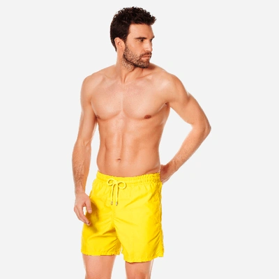 Shop Vilebrequin Men Swimtrunk Solid In Yellow