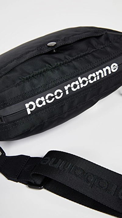 Shop Paco Rabanne Nylon Pouch In Black